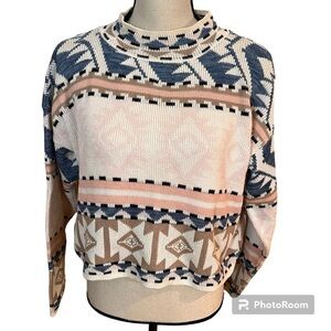 Brainstorm Vintage Mock Turtleneck Knit Sweater Sz-M